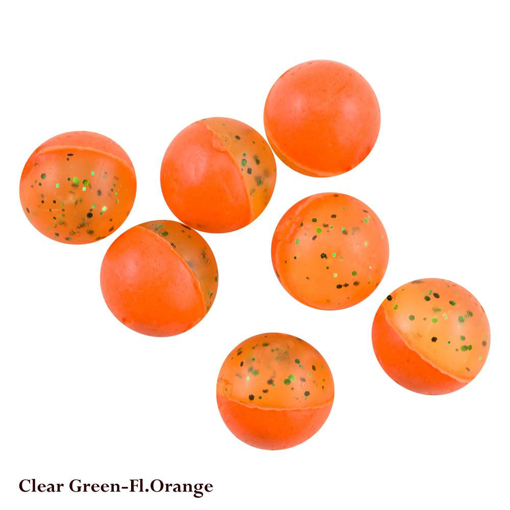 Bild von Berkley PowerBait Eggs, Clear Green-Fluo Orange