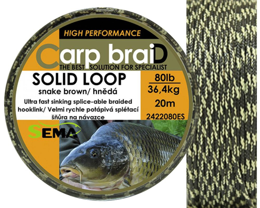 Picture of Sema Carp braiD Solid Loop 10m, 80lbs/36.4kg