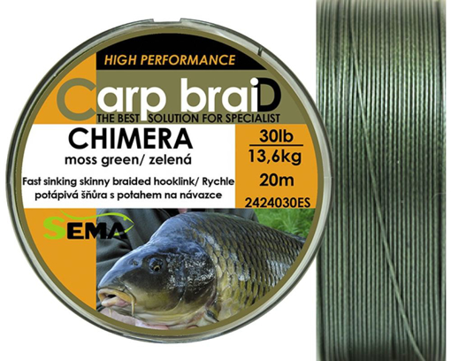 Obrázek Sema Carp braiD Chimera 20m, 30lbs/13.6kg