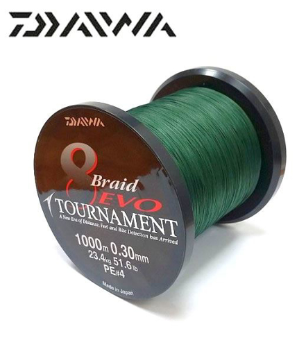 Obrázek Daiwa Tournament 8 Braid EVO Tm.zelená, 0.35mm 1m