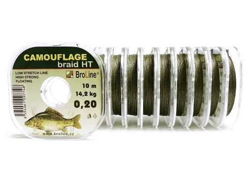 Bild von BroLine Camouflage Braid HT 0,14mm 8,8kg 10m