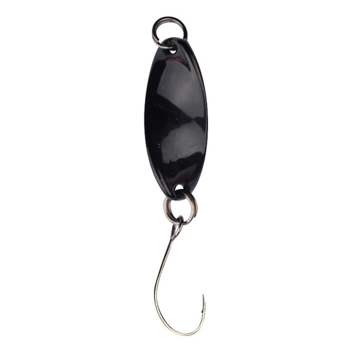 Trout Master Incy Spin Spoon 1.8g, Black 'n White