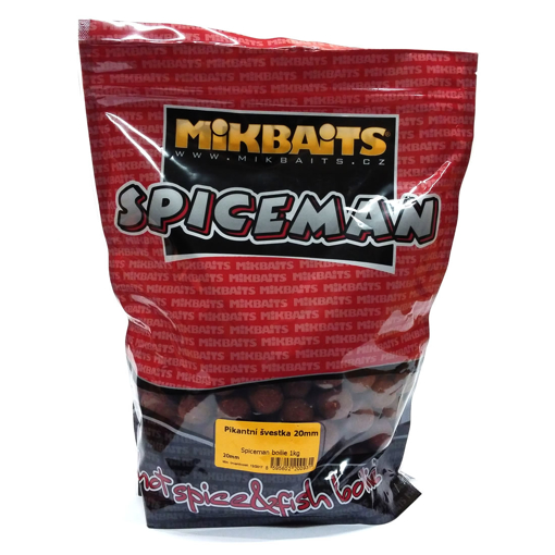 Obrázek Mikbaits Spiceman Boilie 1kg Pikantní Švestka 20mm