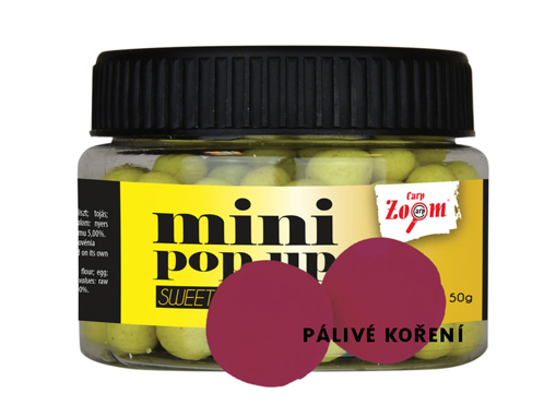 Obrázek Carp Zoom Mini Pop Up Boilie 10mm, Pálivé koření