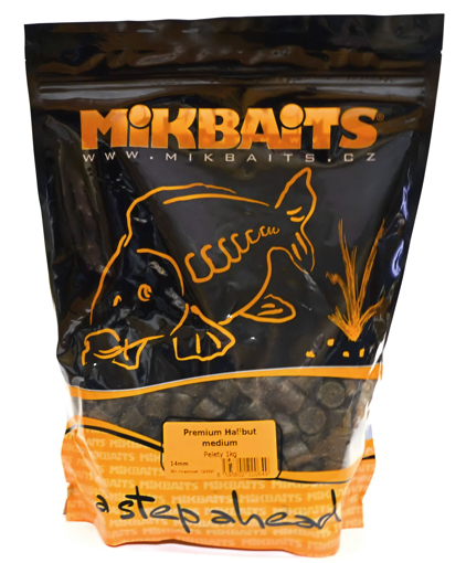 Obrázek Mikbaits Premium Halibut pelety 14mm, 1kg