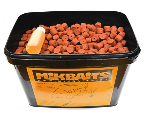 Obrázek Mikbaits Red Fish Halibut Pelety 14mm, 10kg+100ml