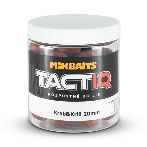 Obrazek Mikbaits TactiQ Rozpustné boilie Krab & Krill 20mm 250ml