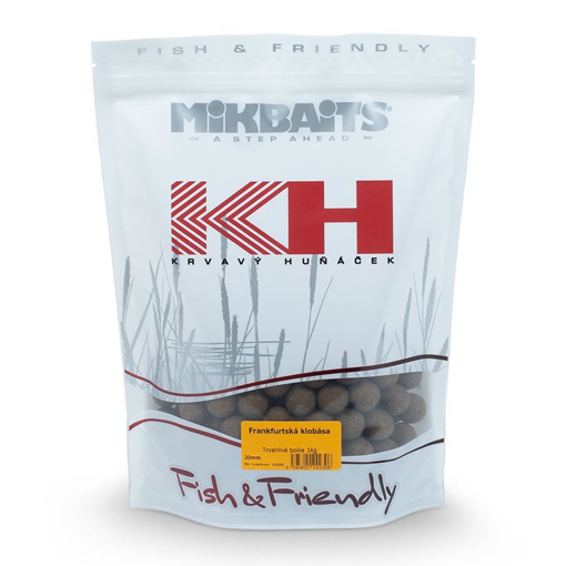 Obrázek Krvavý Huňáček Boilie 1kg Frankfurtská klobása 20mm