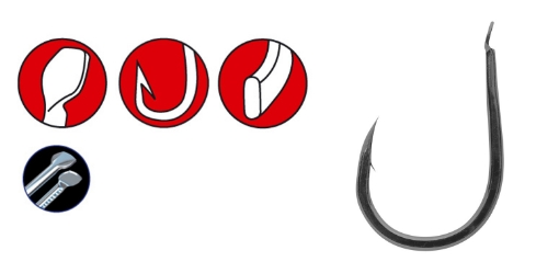 Obrázek Gamakatsu V-HEAD LS-3410T Hook, vel.4 (7ks)