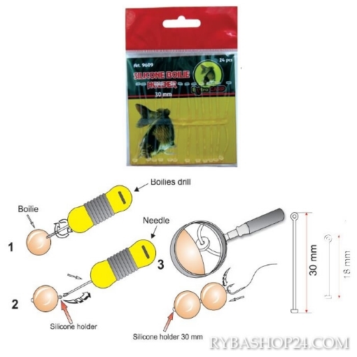 Obrázek Silikonový držák na boilie Extra Carp, 18mm