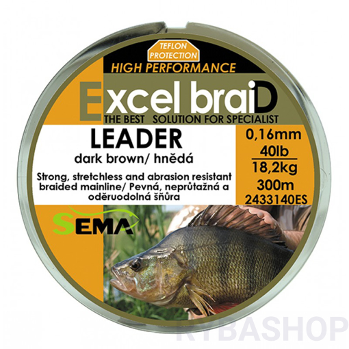 Obrázek Šňůra Excel braiD Leader 600m, 0.23mm 36.4kg
