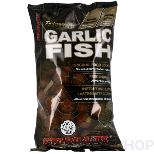 Picture of StarBaits Concept Boilies Garlic Fish 1kg 24mm