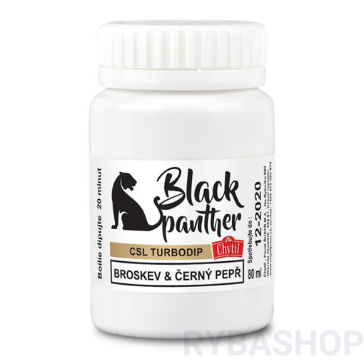 Picture of CSL Turbodip 80ml - Black Panther - Broskev & Pepř