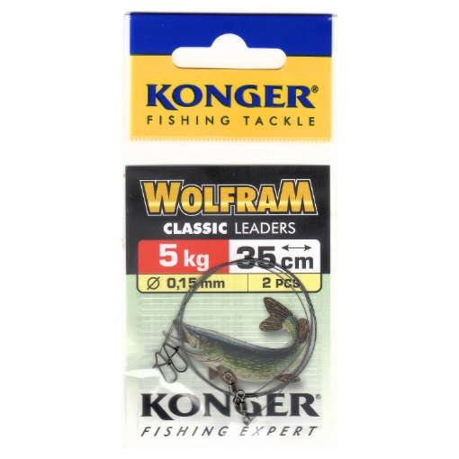 Obrázek Wolframové lanko Konger 35cm, 5.0kg (2ks)
