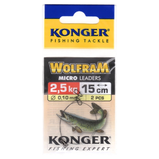 Obrázek Wolframové lanko Konger 15cm, 2.5kg (2ks) 