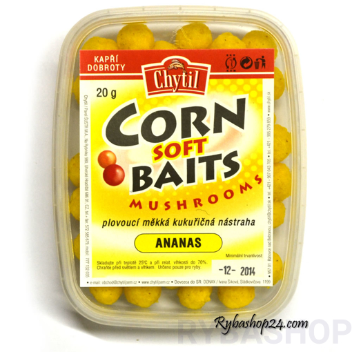 Obrazek Corn Soft Baits mushrooms 20g, Česnek
