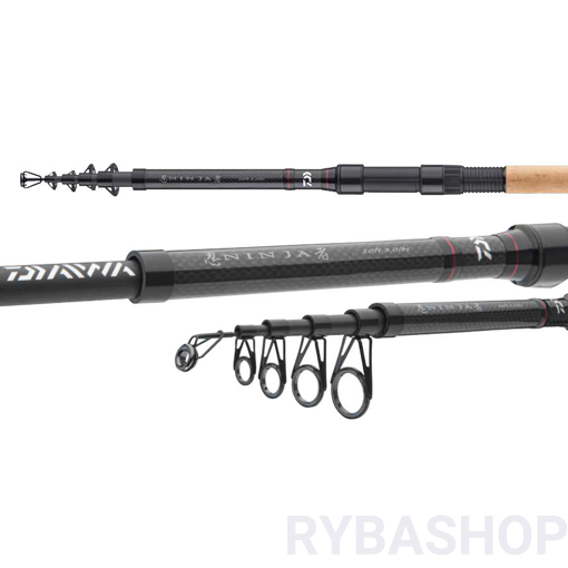 Daiwa Ninja X Tele Carp, 9ft 2.00lb, Telescopic Carp Fishing Rod