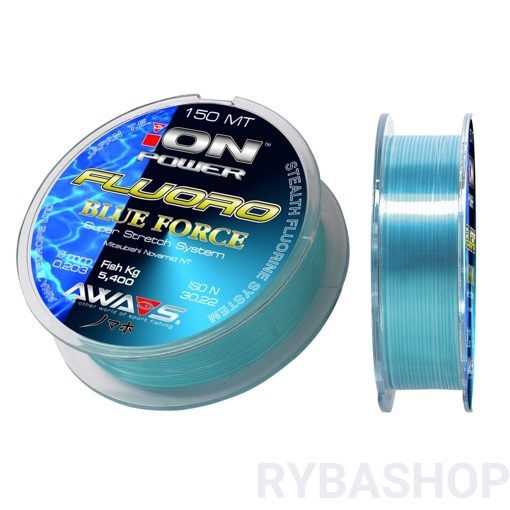 Image sur AWA-S Ion Power Fluoro Blue Force 150m 0.286mm