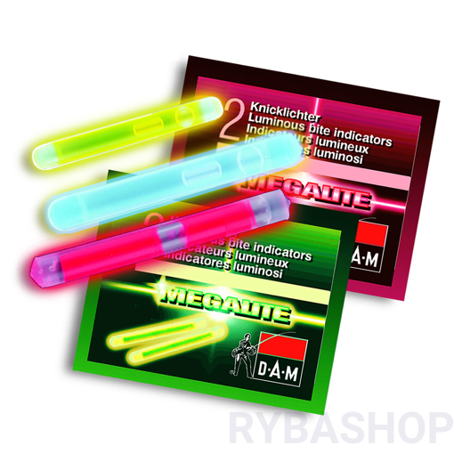 Obrázek Chemické světlo DAM Megalite červené 4.5x39mm 2ks