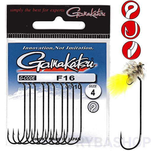 Gamakatsu F16 Hook #10 13pcs