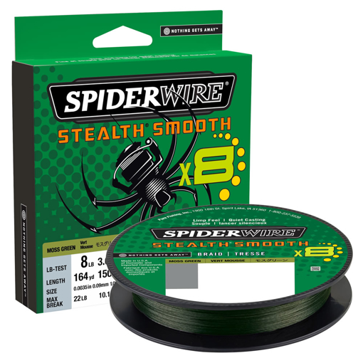 Obrázek z SpiderWire Stealth Smooth 8 Moss Green 150m 0.09mm