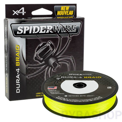 Obrazek SpiderWire Dura 4 Hi-Vis Yellow 300m 0.20mm 17.0kg
