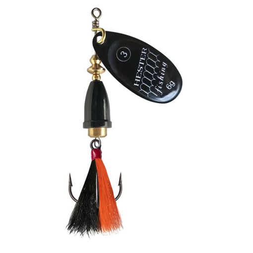 Obrázek Hester Bell Fly Black Scales w/blk-org #2 4g