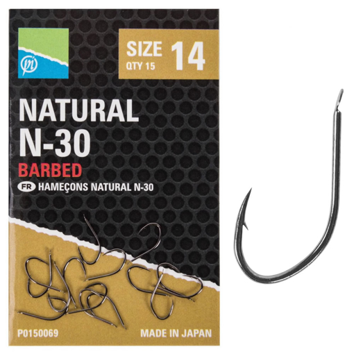 Obrázek Preston Innovations Natural N-30 Hooks #14 15ks