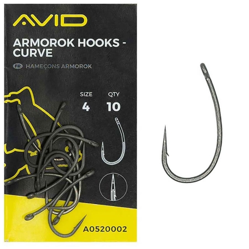 Picture of Avid Carp Armorok Curve Hooks Barbed