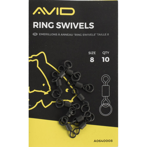 Obrázek z Avid Carp Outline Ring Swivels #8