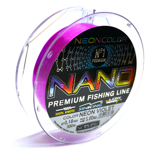 Picture of Balsax Nano Neon Violet 300m 0.20mm 6.00kg