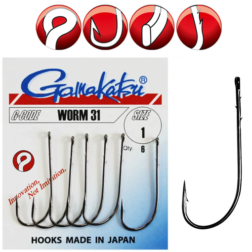 Obrázek Gamakatsu Worm 31 Hook #3/0 5ks