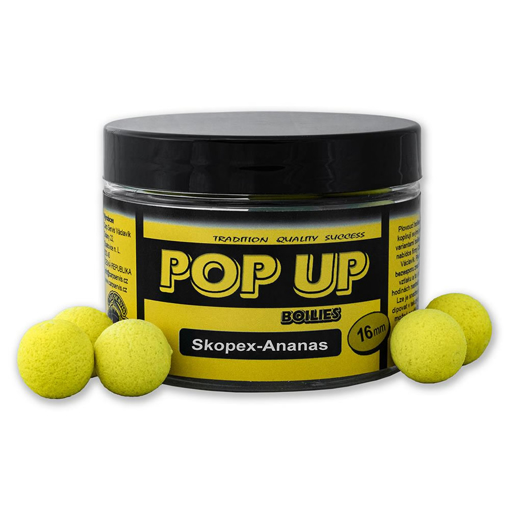 Picture of CSV Pop Up Boilies 50g 16mm Scopex-Pineapple