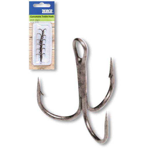 Obrázek Trojháček Zebco Topic Gunsmoke #1/0 (4ks)