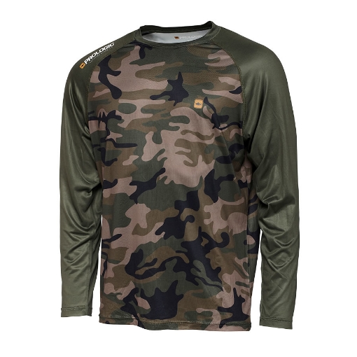 Prologic UV Camo Long Sleeve T-Shirt Camo/Green