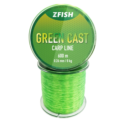 Obrázek Zfish Green Cast Carp Line 600m 0.26mm 8.0kg