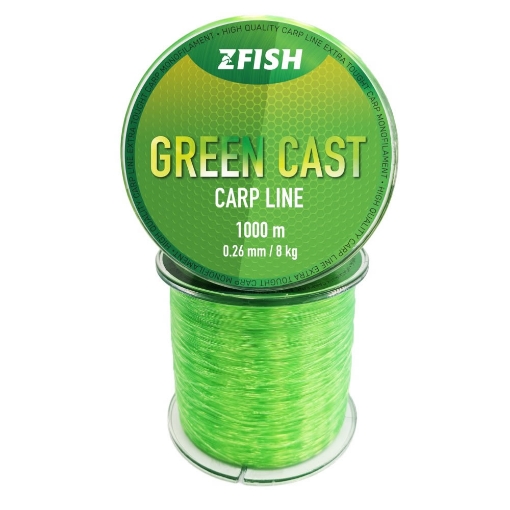 Obrázek Zfish Green Cast Carp Line 1000m 0.26mm 8.0kg