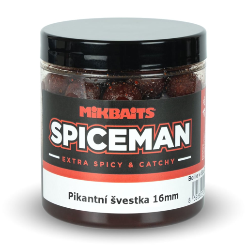 Image sur Spiceman boilie v dipu 250ml Pikantní švestka 16mm
