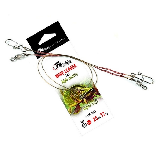 Obrázek Lanko FilFishing Wire Leader Super Soft 25cm 12kg