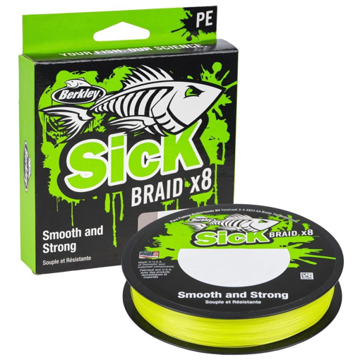 Obrázek Berkley Sick Braid x8 Flame Green 150m 0.14mm 16.5kg