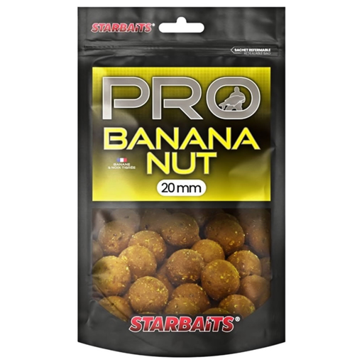 Starbaits Probiotic Boilie Banana Nut 200g 20mm