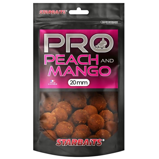Starbaits Probiotic Boilie Peach & Mango 200g 24mm