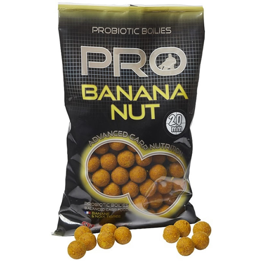 Starbaits Probiotic Boilie Banana Nut 800g 24mm