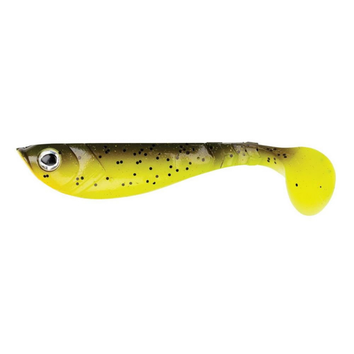 Obrázek Berkley Pulse Shad 8cm 4ks Brown Chartreuse