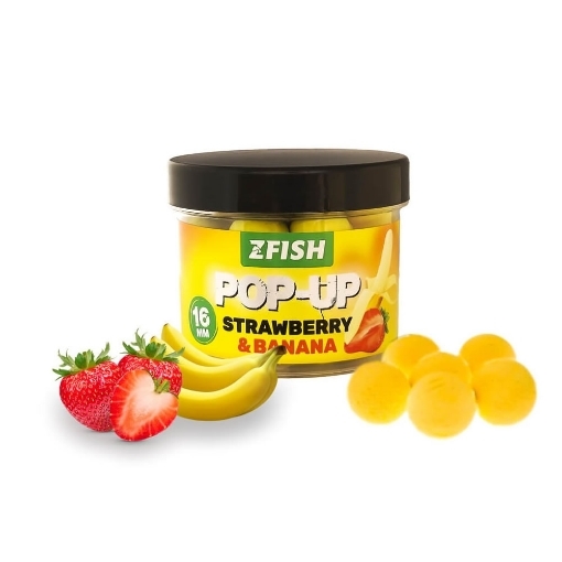 ZFISH Pop-Up Boilie 60g 16mm Jahoda & Banán
