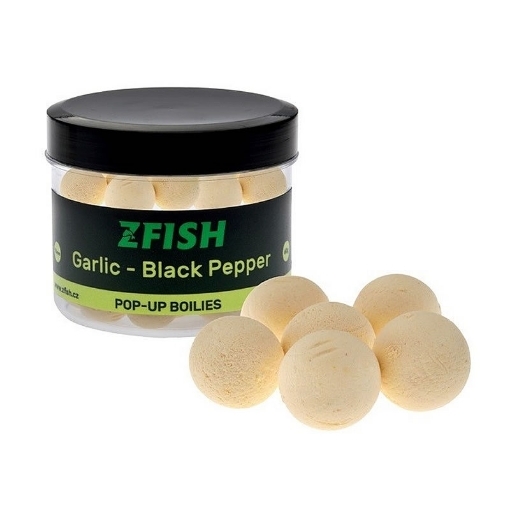 Obrázek ZFISH Pop-Up Boilie 60g 16mm Česnek - Černý pepř