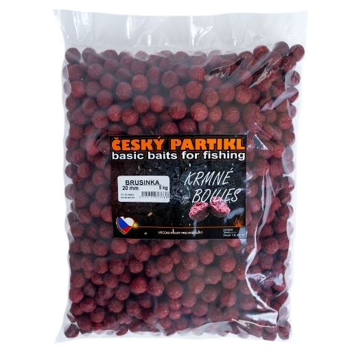 Picture of Krmné Boilies 5kg 20mm - Brusinka - Český Partikl