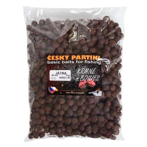 Picture of Krmné Boilies 5kg 20mm - Játra - Český Partikl