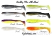 Bild von Berkley Flex Rib Shad 9cm, Clear Gold