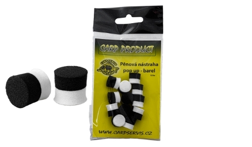 Picture of CSV Barel Foam Bait - 12 mm / Black-White